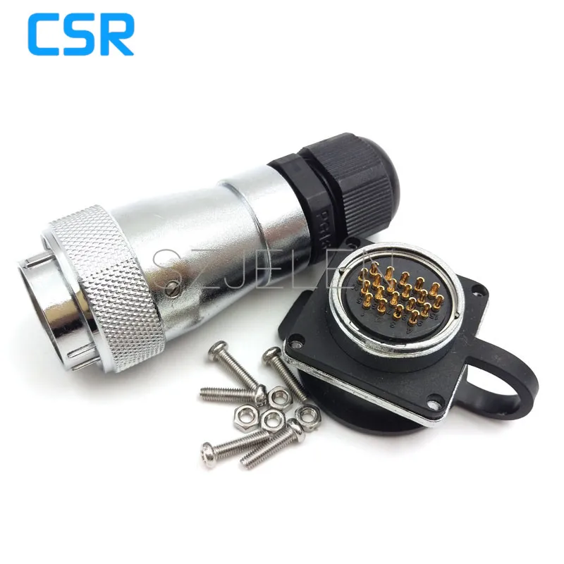 Водонепроницаемый разъем WF28 для кабеля питания 20 штырьков светодиодный |