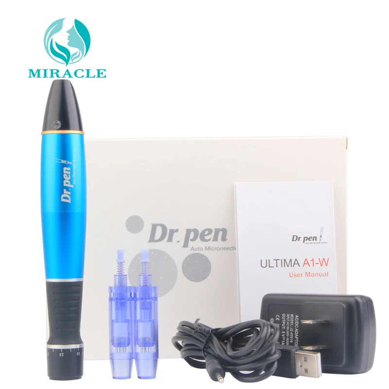 Electric Derma Dr.Pen A1 Auto Micro Needle Roller with 12 needles cartridges