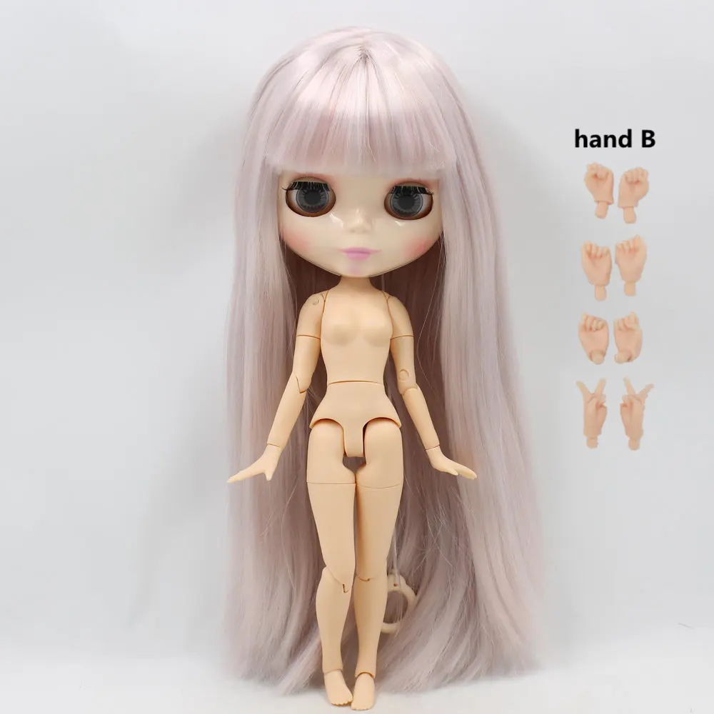 ICY Nude Blyth кукла для серии No.280BL6909/1010 шарнирное тело большая грудь серебро смешанные волосы белая кожа 1/6 шарнирная кукла нео - Цвет: like the picture