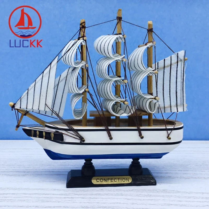 LUCKK 16 см деревянная модель кораблей Средиземноморский скандинавский дом