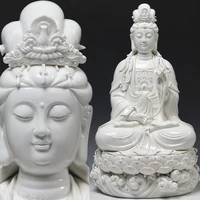 dehua white porcelain 18 inch sitting on the lotus seat waves mahasthamaprapta buddha sam west buddhist supplies wholesale