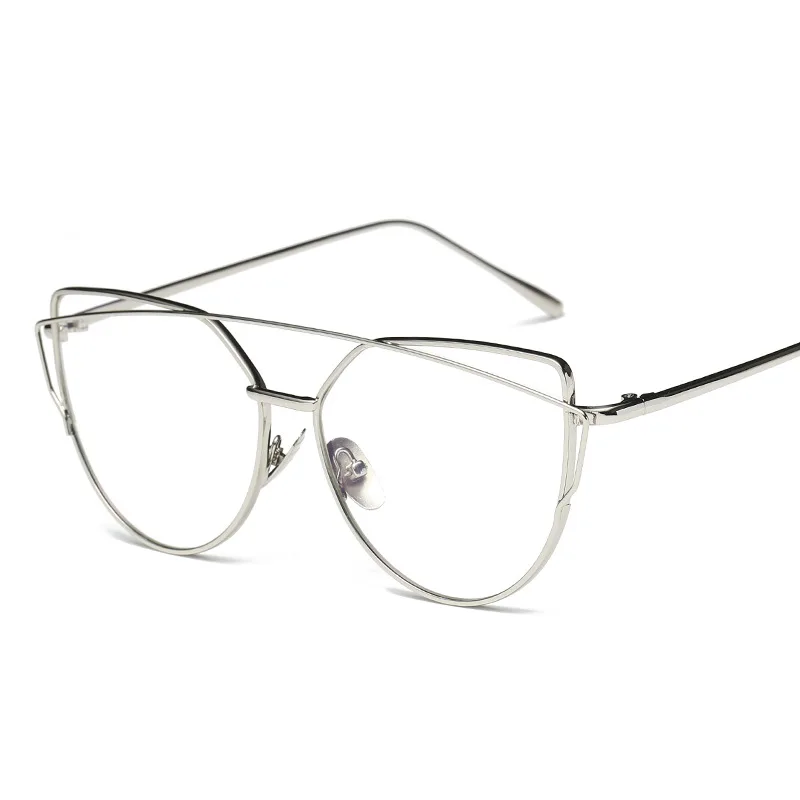 

MYT_0087 Vintage Glass Frame Women And Men Metal Frame Glass Clear Lens Optical Spectacle Frame