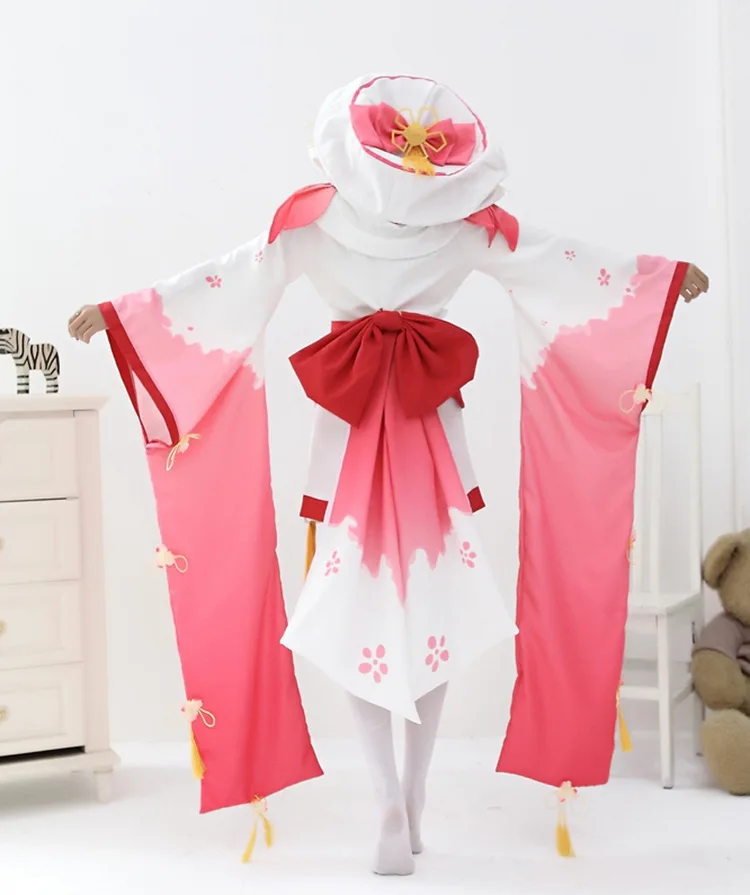 Костюм ведьмы Миллин косплей персиковый демон кимоно начального пробуждения