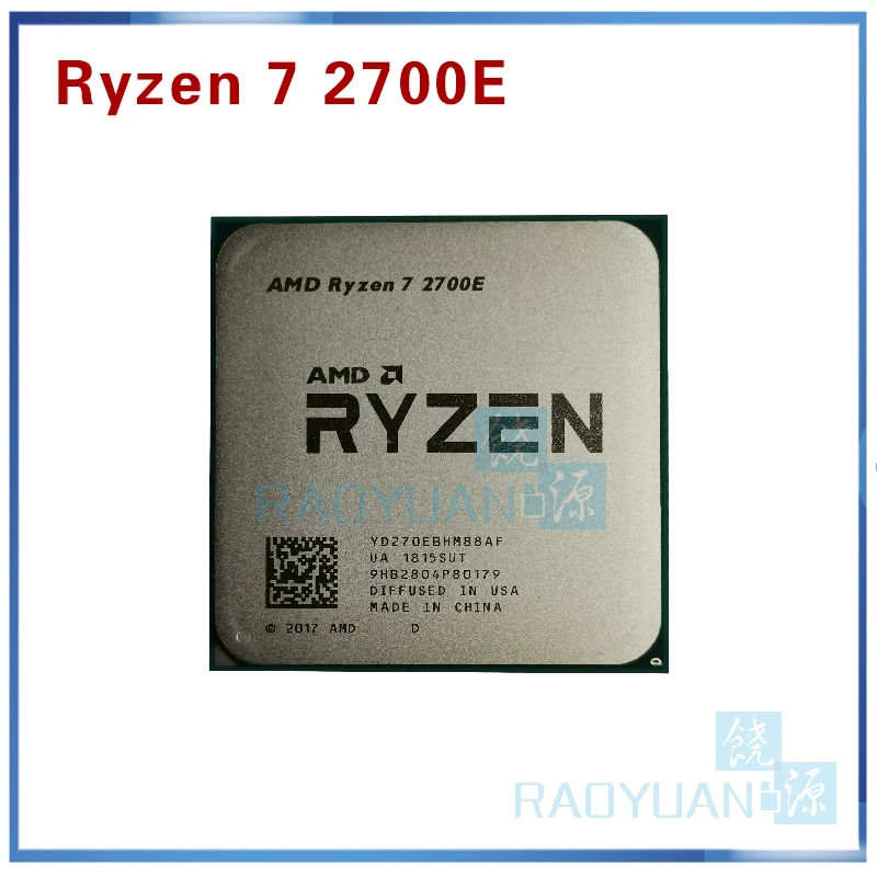 AMD R7 2700 серия Ryzen 7 2700E 2 8 ГГц Восьмиядерный Sinteen Thread 16M 45W процессор процессора