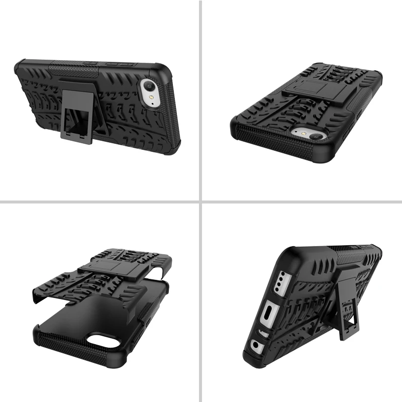 For Lenovo ZUK Z2 Case Hybrid PC Silicone Heavy Duty Kickstand Hard Back Armor Capa Cover for |