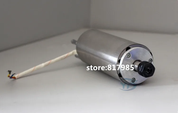 Мотор шпинделя гравировального станка с водяным охлаждением 300 Вт 75 в 120 А 48x60000 мм