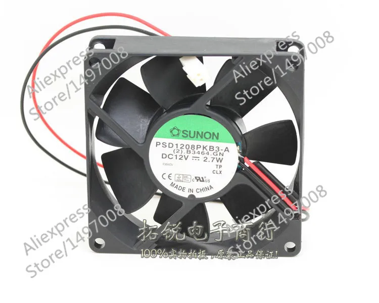 

SUNON PSD1208PKB3-A (2).B3464.GN DC12V 2.7W 80x80x25mm Server Cooling Fan