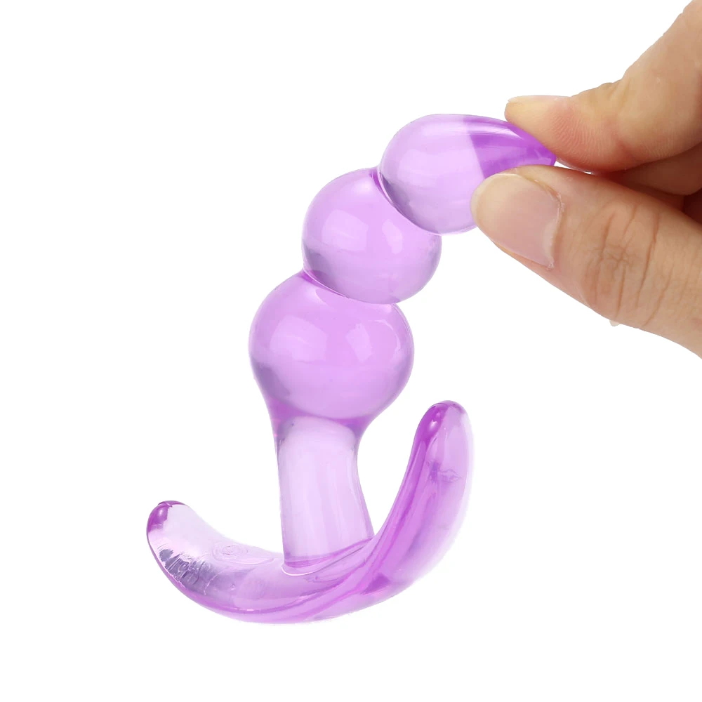 Anal Plug Triple-bead Butt Silicone Anus Clitoris / Prostate Massager for Men &amp Women Adult Sex Product Toys 2018 | Красота и