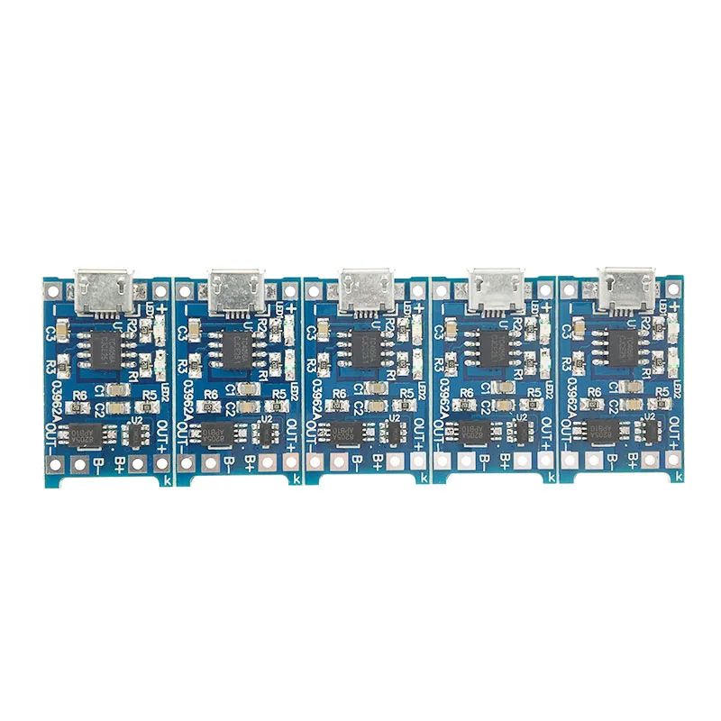50 шт. Micro USB 5 в 1A 18650 TP4056 модуль зарядного устройства литиевой батареи зарядная