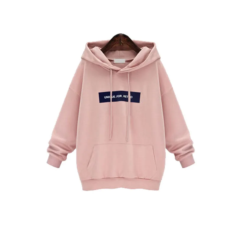 Streetwear Hoodies Women Long Sleeve Hooded Sweetshirt Women Hoodies Casual Letter Pink Hoodie Pullover Moletom