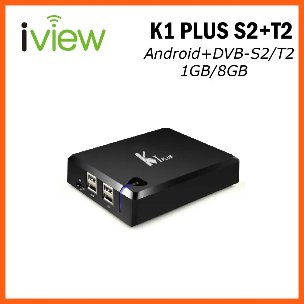 K1 Plus Android DVB T2 S2 Гибридный ТВ-бокс Amlogic S905D четырехъядерный 7 1 Гб ram 8 rom Встроенный 2 4G