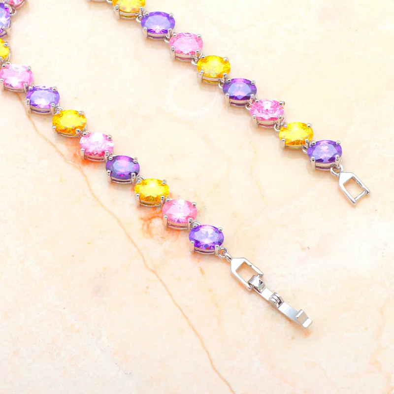 ROLILASON девочек партия хит продаж Цвет Циркон Серебро здоровья Никель свинец