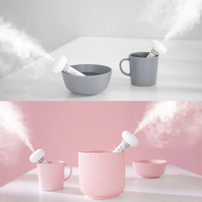 Белый разборный увлажнитель воздуха для домашнего офиса Портативный USB Арома