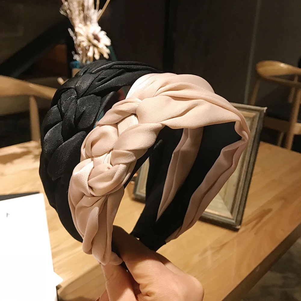 Boho корейский головной убор для женщин и девочек скрученный завязанный женский