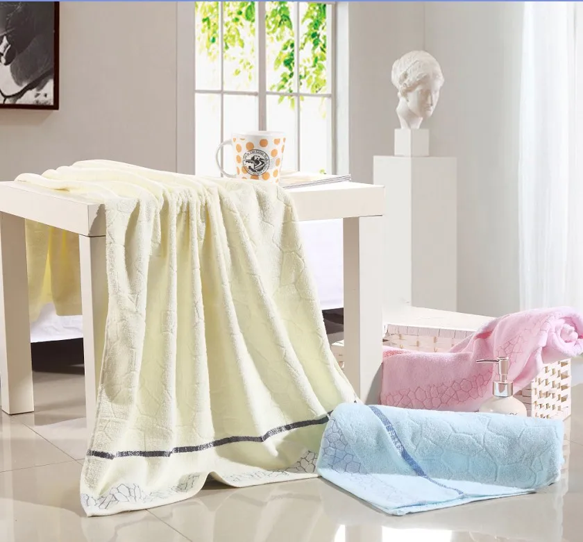 Оптовая продажа 100% хлопок банное полотенце для взрослых Размер 70x140 см душа 350