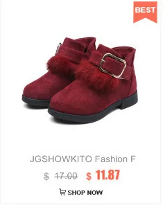 JGSHOWKITO/ботильоны для девочек милые теплые резиновые сапоги принцессы из флока красного, розового и черного цветов для малышей, с хлопковой подкладкой и кисточками