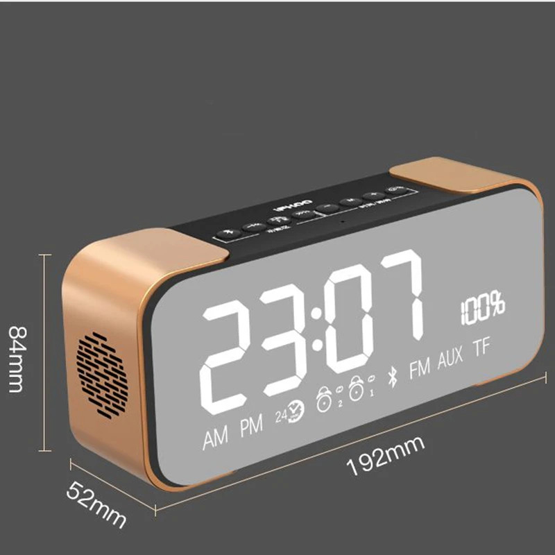4 2 мини Bluetooth аудио функция колонки MP3 карты зеркало дисплей Будильник FM радио