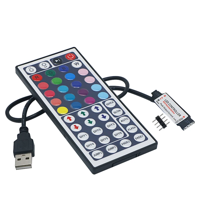 SZYOUMY 5V USB 44key RGB контроллер для Светодиодная лента Ligh SMD 5050 25 комплектов|rgb controller|rgb