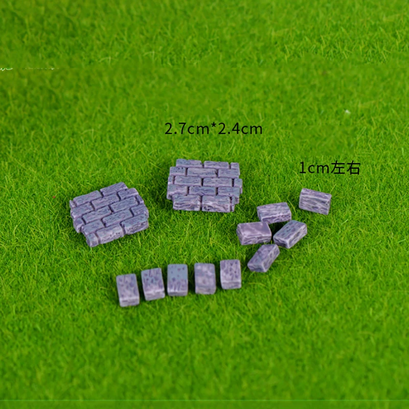 10 шт. квадратный шаговый каменные статуи ручная работа сказочные миниатюры