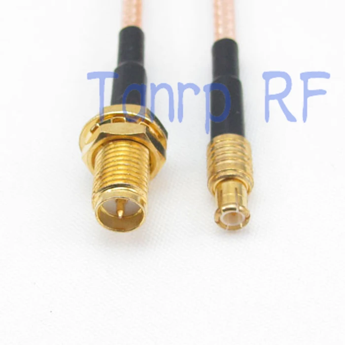 50CM Pigtail coaxial jumper cable RG316 extension cord 20in RP SMA female jack to MCX male plug RF adapter connector |