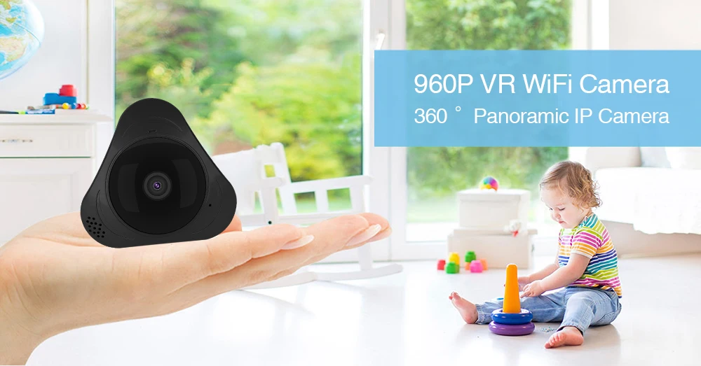 HD камера видеонаблюдения 1080P объектив рыбий глаз IP Wi Fi радионяня беспроводная