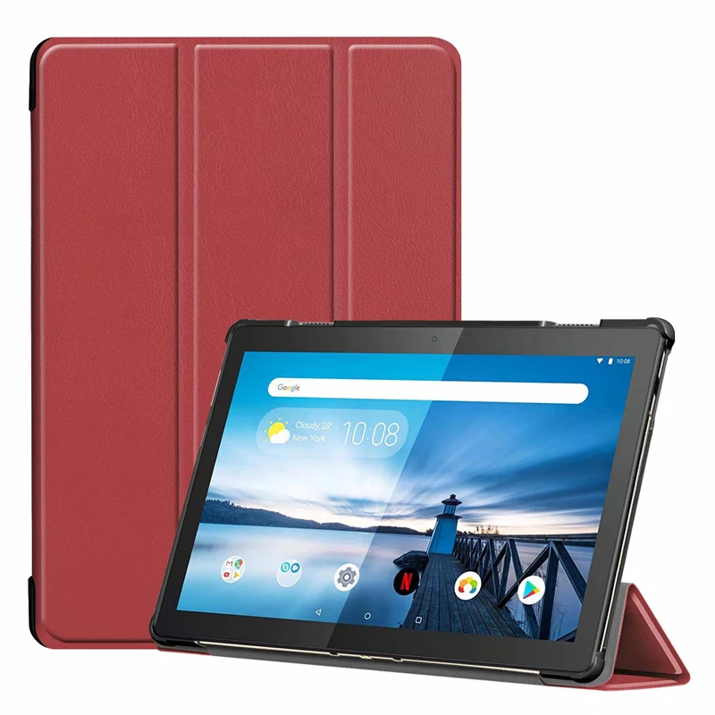 Милый тонкий чехол для Lenovo Tab M10 чехол-подставка фотография X605F (HD) | Компьютеры и