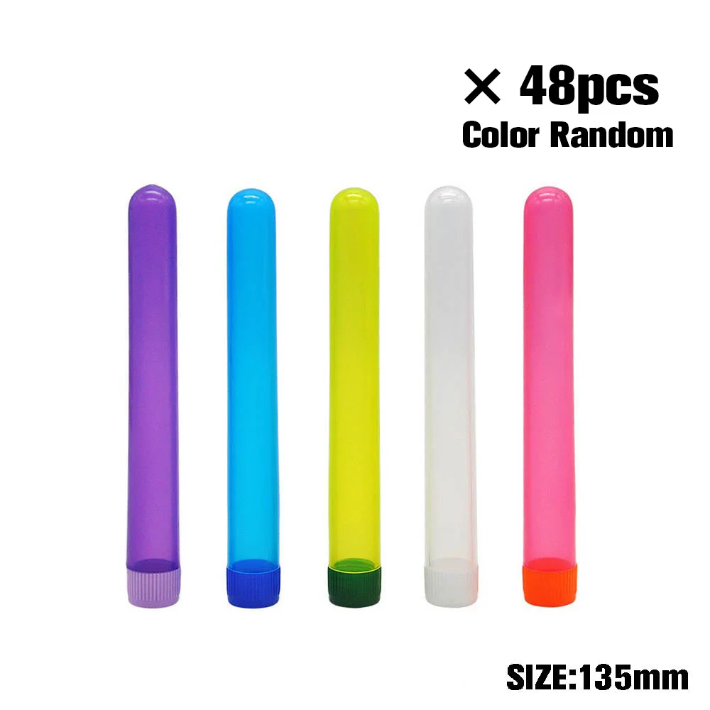 HONEYPUFF 48 шт 115/135 мм контейнеры для сигарет Doob tubes для 78/110 мм сигаретные конусы герметичная упаковка трубка флакон трубка Doob Водонепроницаемая коробка для таблеток - Цвет: 135mm-48pcs