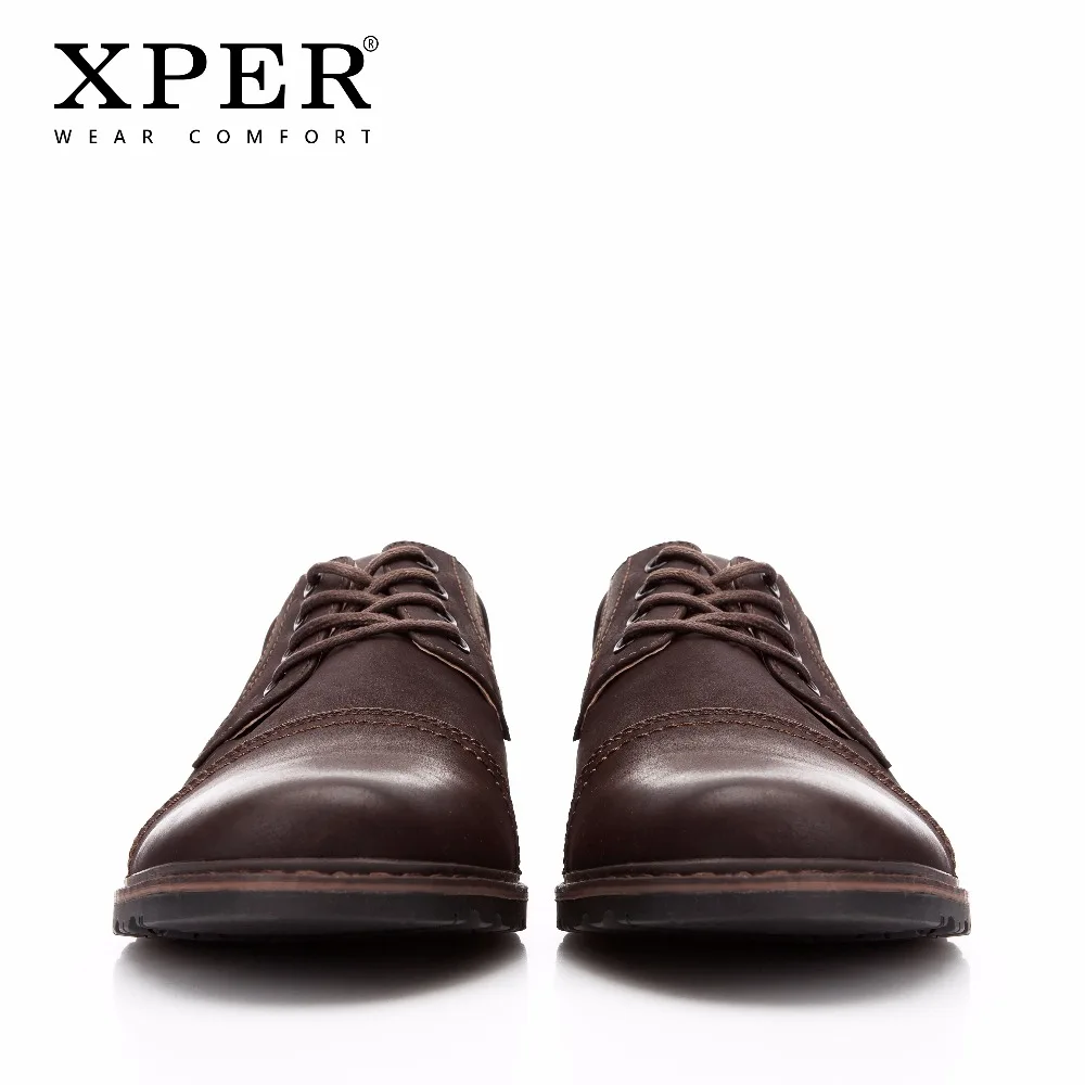 XPER/брендовая модная мужская обувь повседневная на шнуровке деловая одежда