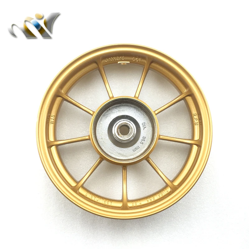 Новая мотоциклетная обувь изменение колеса дисковый тормоз для DIO AF18 AF27 AF28 Z4 ZX AF34 AF35 10-дюймовая шпилька для Алюминий сплава передние задние колеса обода