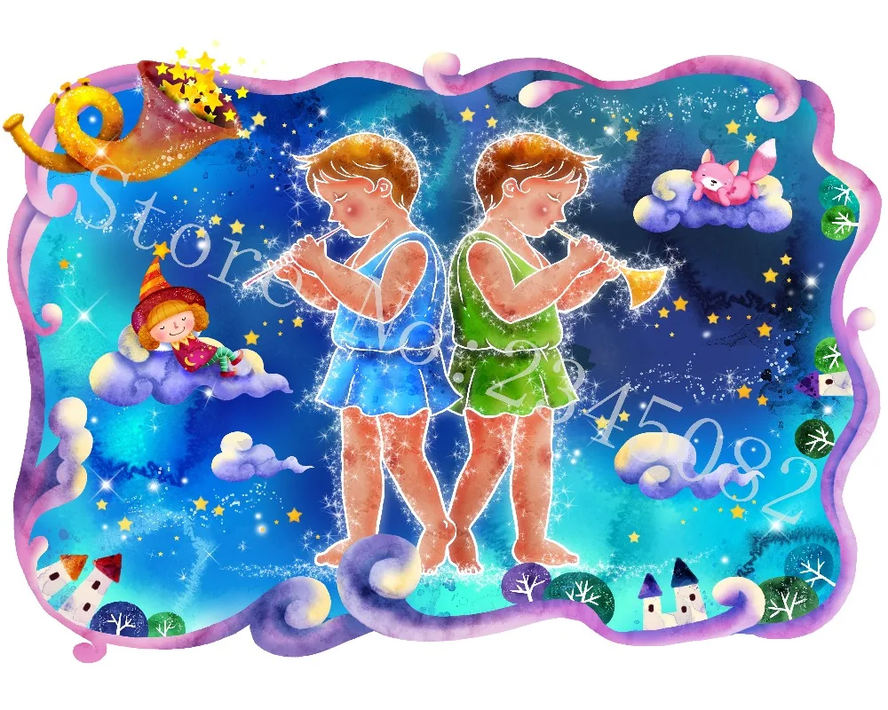 Snowlover 5D Full DIY Diamond Embroidery square constellation Painting Cross Stitch 3D Mosaic Constellation830 | Дом и сад