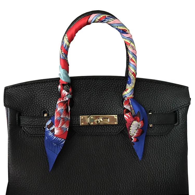 Женское украшение для шеи с принтом обезьяны 100% шелковые шарфы сумки шарф