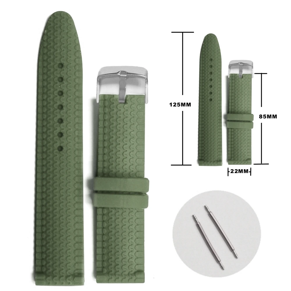 Ремешок для часов унисекс армейский зеленый красный желтый синий голубой