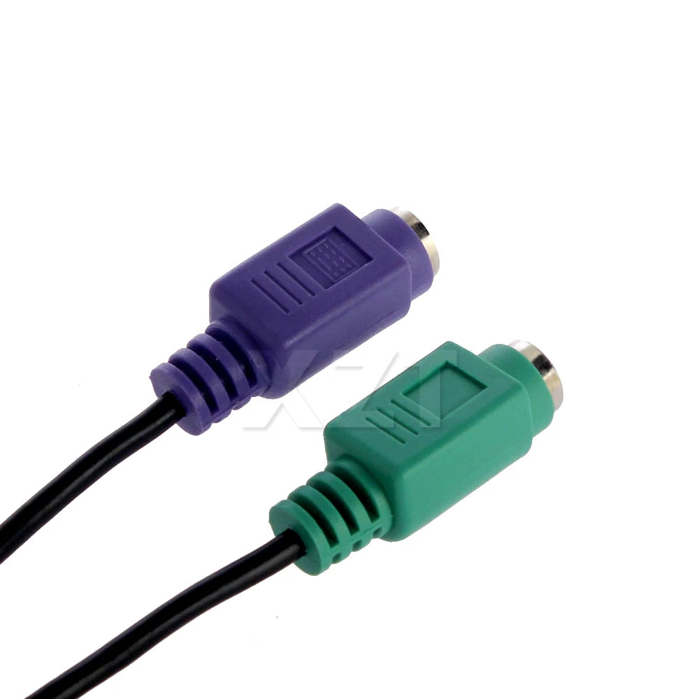 Удлинительный кабель PS2 PS/2 Female с USB папа на 6 штырьков коннектор адаптера Y для