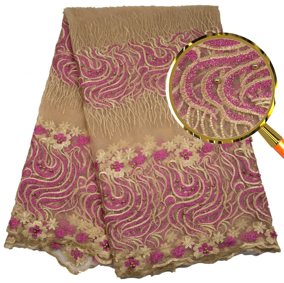 

African Lace Fabric Yellow Swiss Voile Lace High Quality Emboridery French Mesh 2019 Nigeria Lace Fabric Material A18B12-9