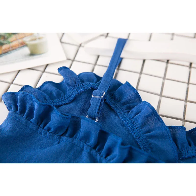 Модные комплекты одежды синего цвета для девочек коллекция 2019 года летняя одежда