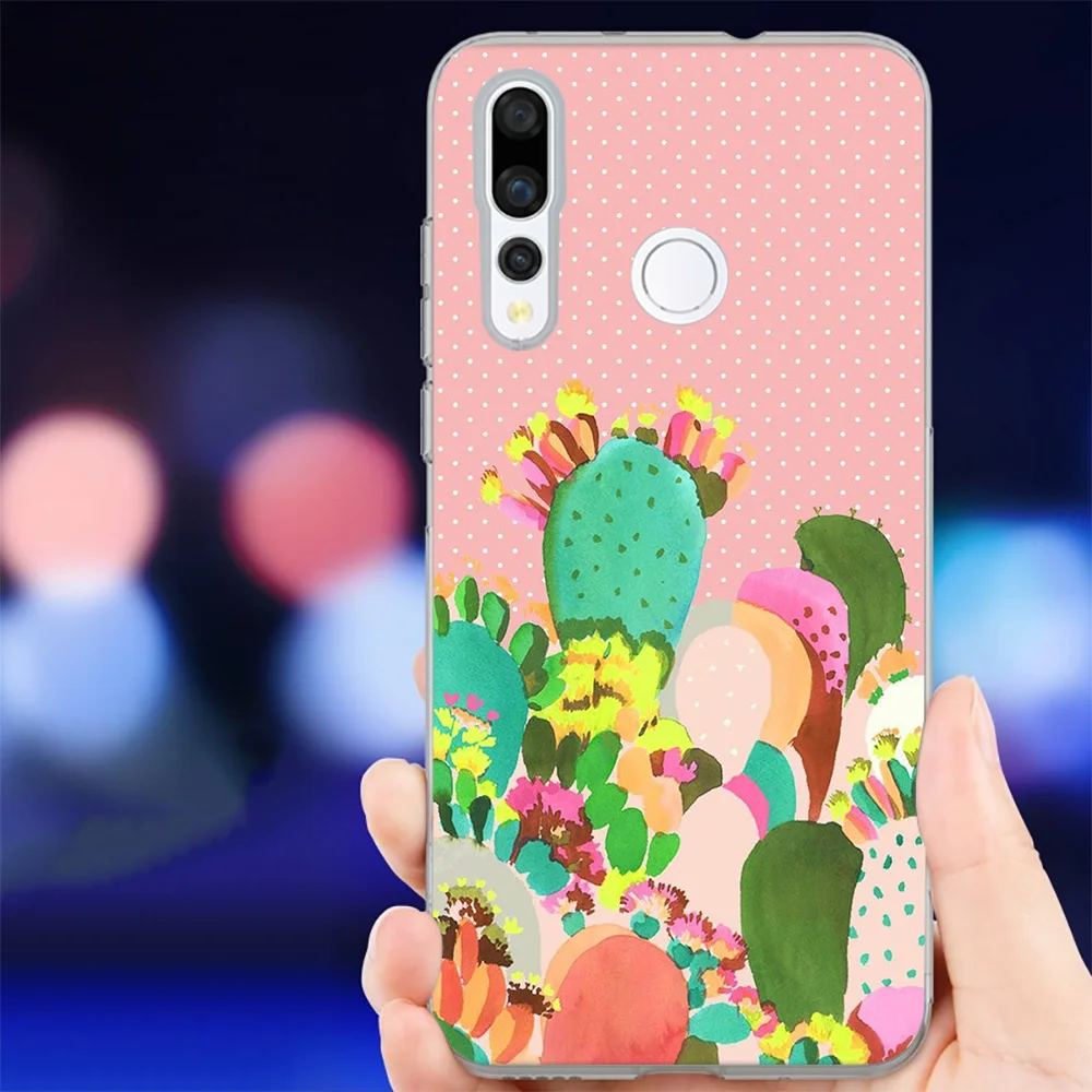 IYICAO милый кактус Мягкий силиконовый чехол для телефона Huawei Mate 10 20 Lite Pro Nova 2 2i 3 3i 4 TPU
