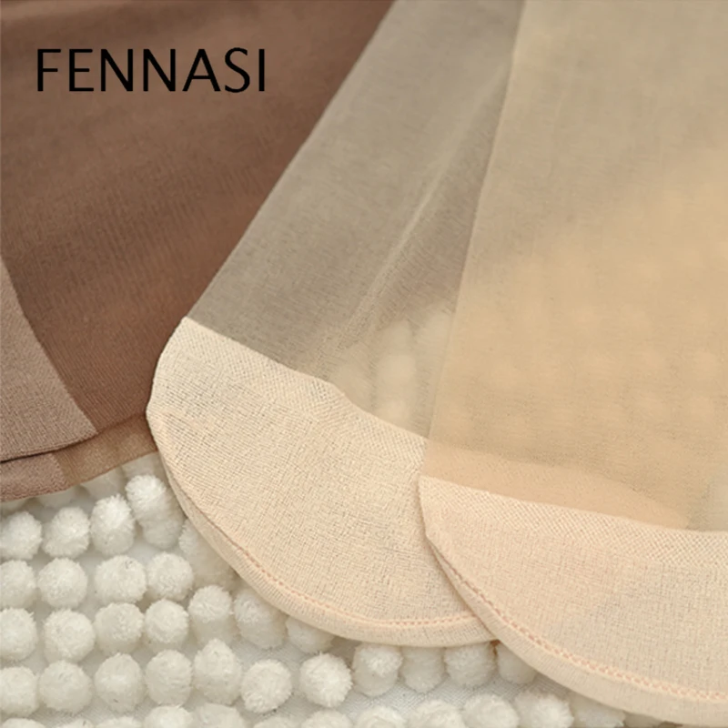 FENNASI, 10 пар, женские повседневные тонкие прозрачные носки, летние нейлоновые однотонные короткие женские колготки, женские плоские дезодорирующие носки