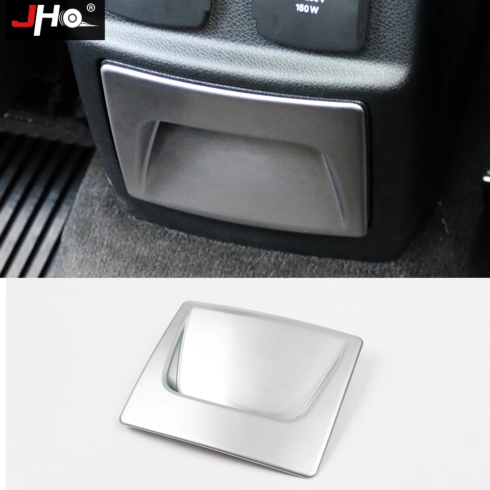 JHO нижняя задняя крышка подлокотника для Ford Explorer 2011- 12 13 14 15 16 17 ABS Матовый углеродного волокна зерна автомобильные аксессуары