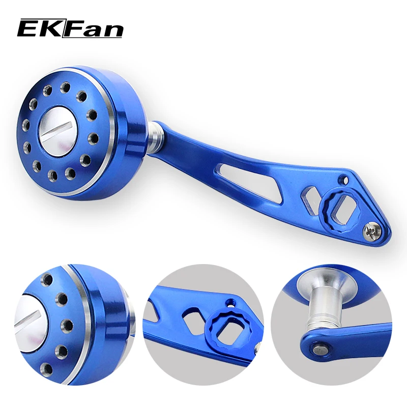 EKFan 90mm 8*5mm Fishing Reel Rocker Aluminum Alloy Double Orifice Handle for Baitcasting Tackle Tools | Спорт и развлечения