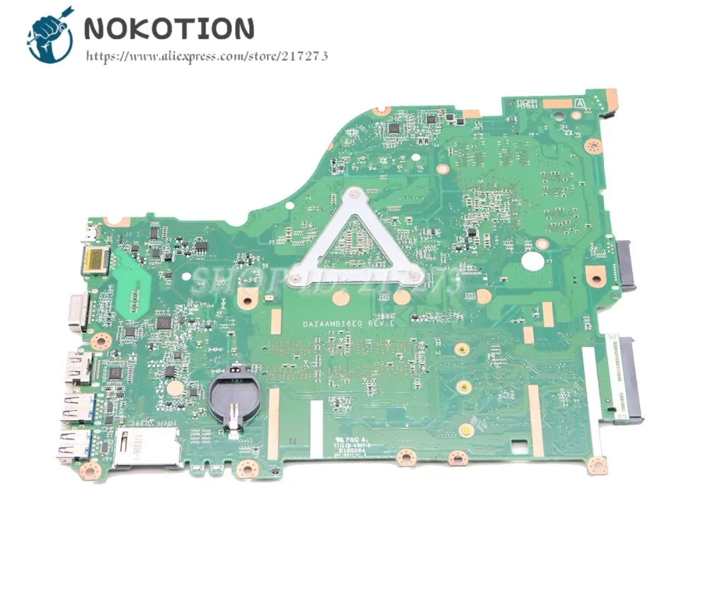 NOKOTION для Acer aspire E5-575 E5-575G материнская плата ноутбука SR2ZU I5-7200U CPU GTX950M DAZAAMB16E0 NBGDF1100B |