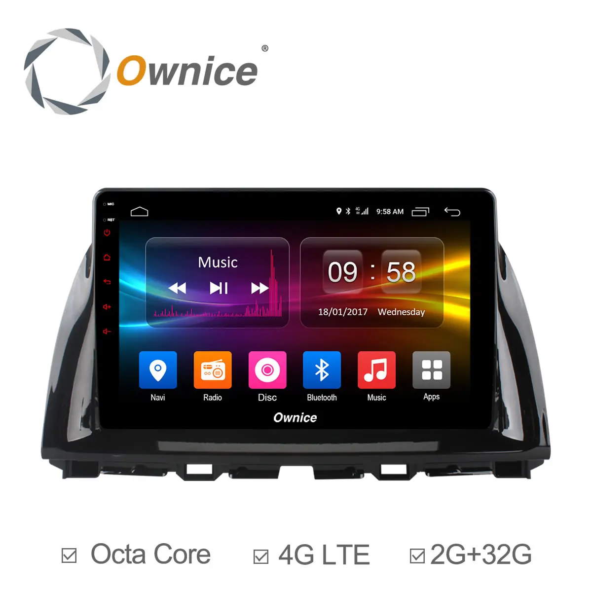 Owice K1 K2 10 1 &quotВосьмиядерный Android 8 авто радио Navi gps DVD для Mazda CX 5 2012 2013 2014 2015 4G LTE сеть DAB