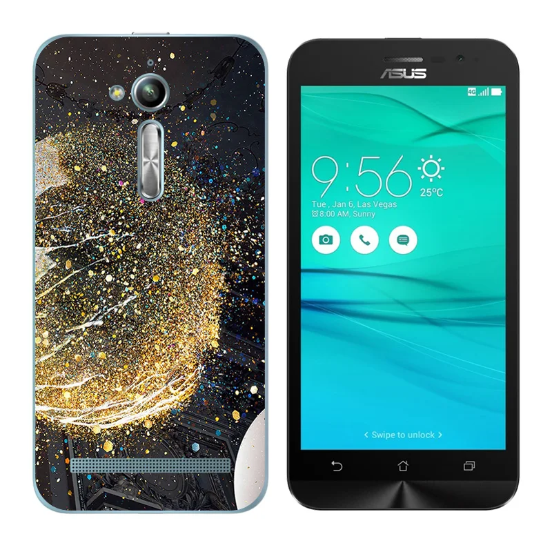 Для Asus Zenfone Go ZB500KL ZB500KG Мягкий Чехол zenfone силиконовый чехол с принтом &quotдиск&quot для