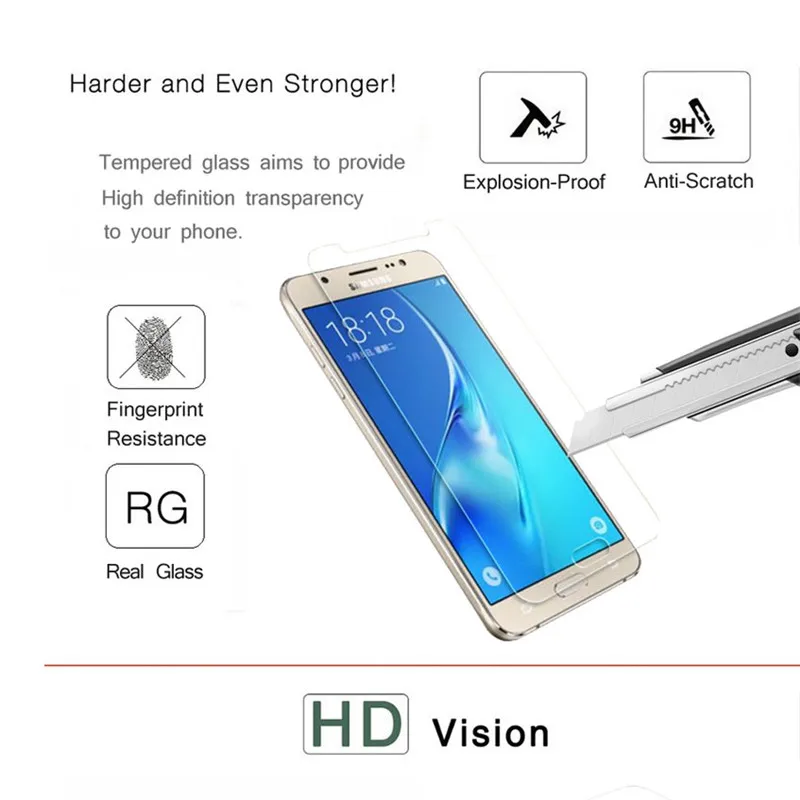 9H для экрана из закаленного стекла для Samsung Galaxy A3 A5 A7 протектор экрана для Samsung A5 A3 A7 note3 note4 note5 защитная пленка