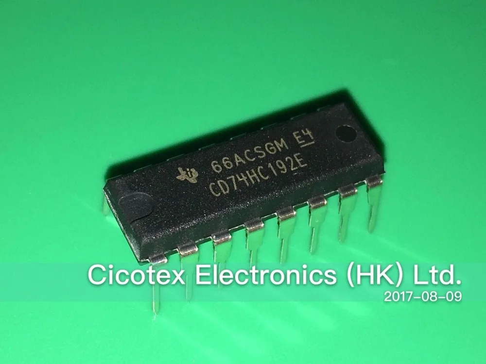 10 шт./лот CD74HC192E DIP16 IC Предустановленная синхронизация 4 бит HS 16 DIP|hs|sync |
