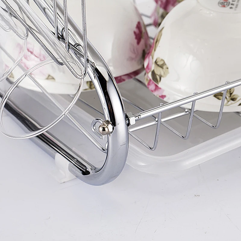 Stainless steel dish rack drain rack kitchen supplies to dry dishes dishes storage racks dishes kitchen utensils table racks