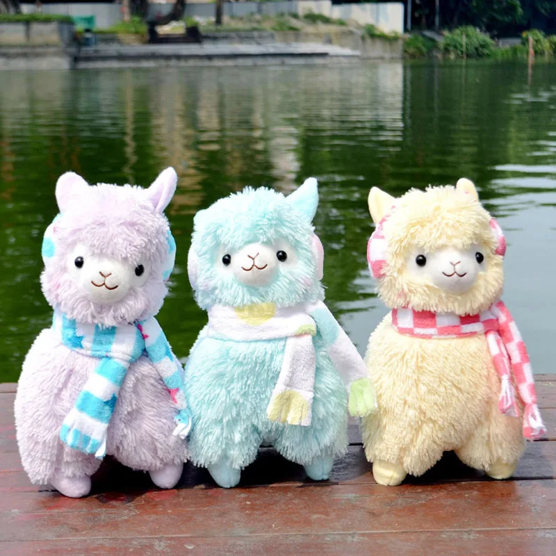 45 см/18 дюймов Kawaii Альпака настоящая жизнь плюшевые игрушки Alpacasso чучела в виде