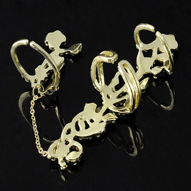 Кольцо с покрытием под золото и серебро 1 шт.|ring jewelry|knuckle armorsilver plated rings |