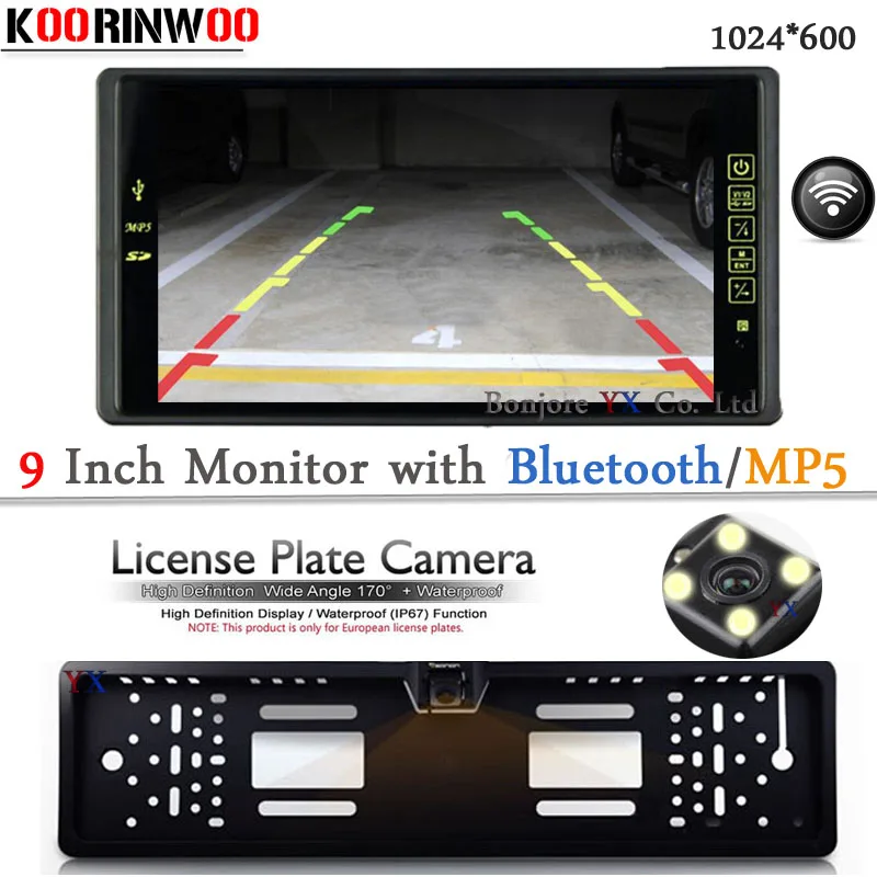 Беспроводная Автомобильная камера заднего вида с монитором Bluetooth MP5/MP4 FM медиа USB SD