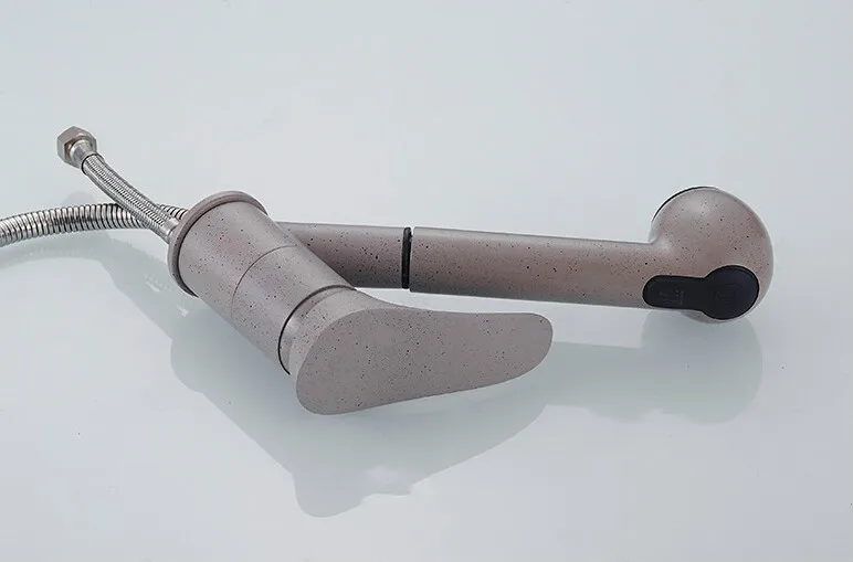 Azeta 360 градусов поворотный выдвижной кухонный кран латунный спрей краска с одной