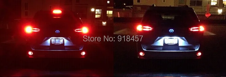 LY001 3 прозрачные линзы 21 SMD светодиодные бамперные отражатели для 2008 года Toyota